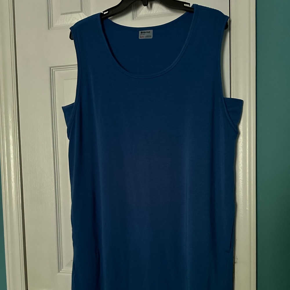 Marmot Blue Sleeveless Cover-up